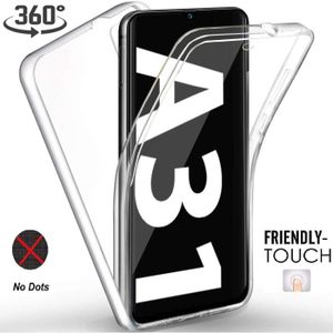 HOUSSE - ÉTUI Coque avant et arrière pour Samsung Galaxy A31 [Film de protection d'écran] [Transparent] [Transparent] TPU Bumper 360° Full Body