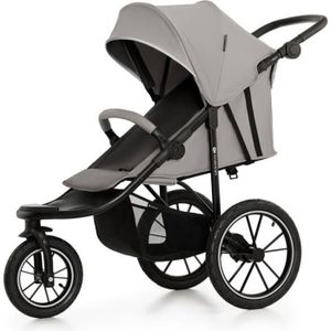 POUSSETTE  Poussette sportive KINDERKRAFT HELSI - Roues gonflables - Essieu à suspension - Gris