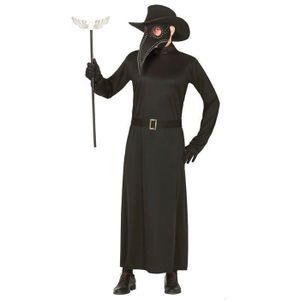 Costume Médecin De La Peste Adulte – Cape, Capuche, Masque Bec – Cosplay Médiéval, Halloween