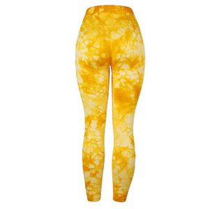 PANTALON DE SPORT Pantalon de sport,Leggings de Sport colorés pour femmes, pantalon de Yoga taille haute, collant de Sport, de Fitness - Yellow[E398]