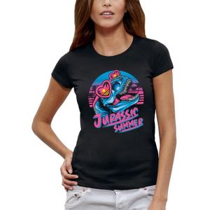T shirt dinosaure femme outlet