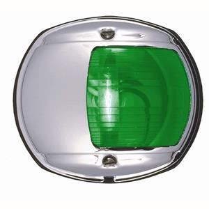 ÉCLAIRAGE SECOURS Perko LED Side Light - Green - 12V - Chrome Plated