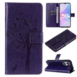 Housse étui Portefeuille Pour Oppo A78 5G - Cuir Marron - Pare-chocs Intégré - Neuf