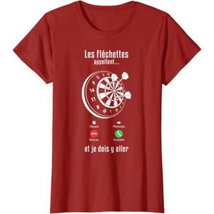 JEU DE FLÉCHETTE T-shirt Cadeau de joueur de fléchettes Les fléchettes appellent[f7146]