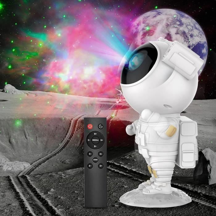 Umelee Projecteur Ciel Etoile Galaxie avec minuterie, Astronaut Star Sky  Projection Lampe, Veilleuse pour enfants adultes, avec télécommande :  : Luminaires et Éclairage