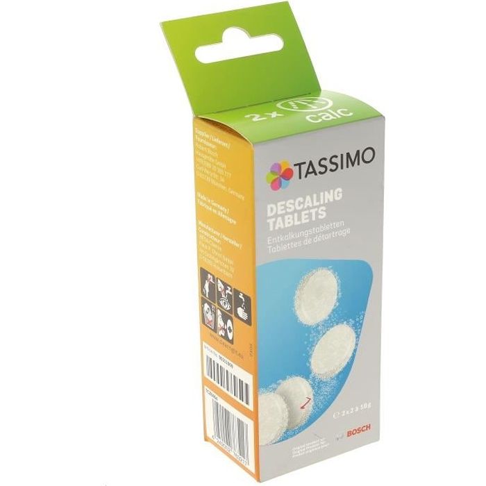 Détartrant tassimo tcz6004 (2 packs de 2 tablettes) pour machine a café -  Accessoire de cuisine - Achat & prix