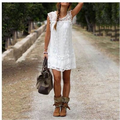 Mini robe blanche sales courte