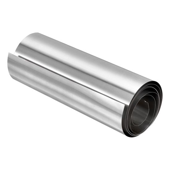 Lamiera Acciaio Inox 0,3mm X 100mm X 1m - Foglio Fine Per Modellismo E Fai-da-te