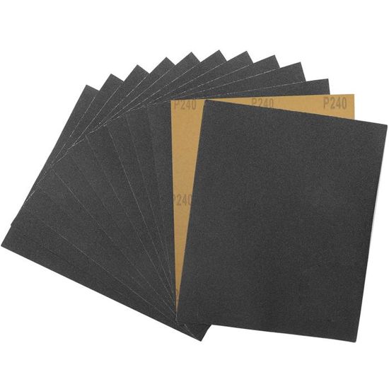 Kit De 33 Feuilles Papier De Verre - Grains De 80 à 10000 - Pour Polir Métal, Bois, Carrosserie - Taille 9x3,6 Pouces - Ponçage à Sec Ou à L'eau