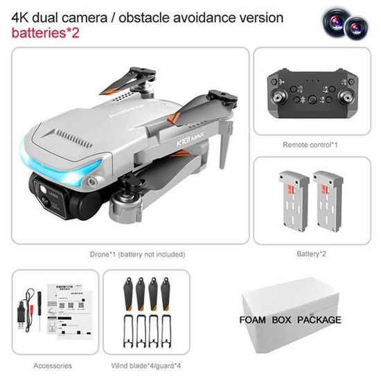 Drone CONFOZEN - Télécommande - Évitement des obstacles à 360 - Suivi