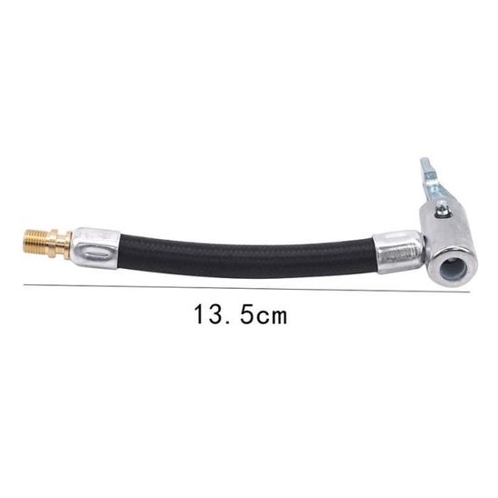 Tuyau D'Extension De Gonflage BDEPSTR 35 Cm - Adaptateur Valve Pour Pneus De Voiture, Moto, Vélo - Flexible Et Pratique