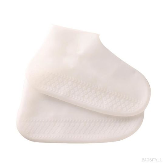 Couver-chaussures En Silicone Imperméables Réutilisables - Semelle Antidérapante Pour Pluie Et Neige