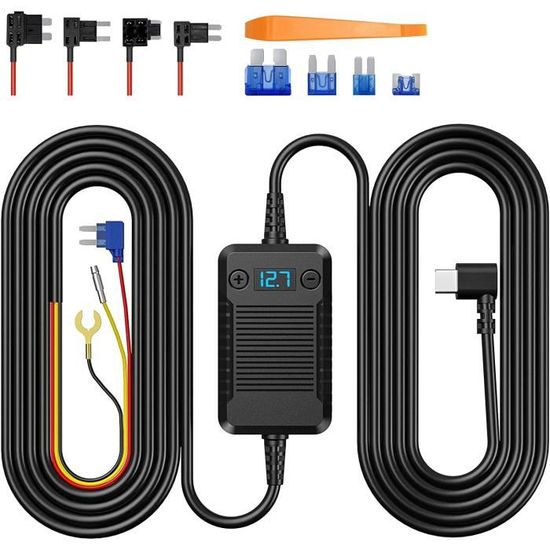 Dashcam Future Kit De Câblage Pour Caméra Embarquée Botslab - Installation Facile - Compatible Avec Systèmes De Sécurité Véhicule Installation Caméra Recul
