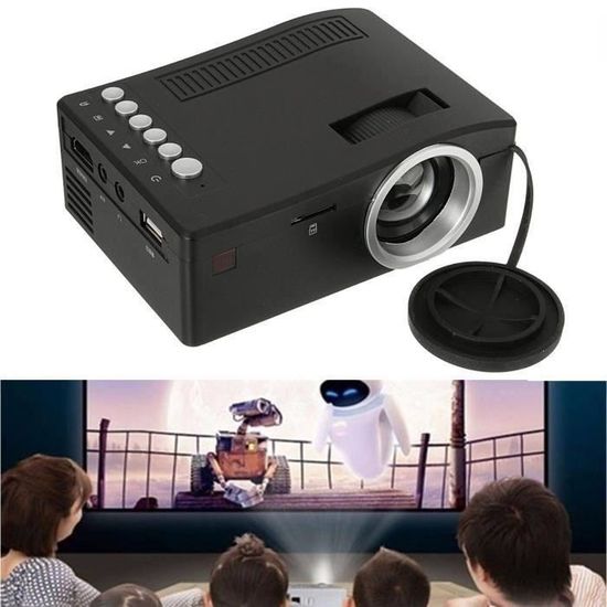 Mini HD 1080P Projecteurs Home Cinéma LED Multimédia USB TF AV HDMI