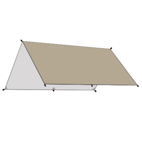 Bâche Vent Et Soleil Thule Pour Chariot - Couleur Beige - Neuf Emballé - Protection Extérieure