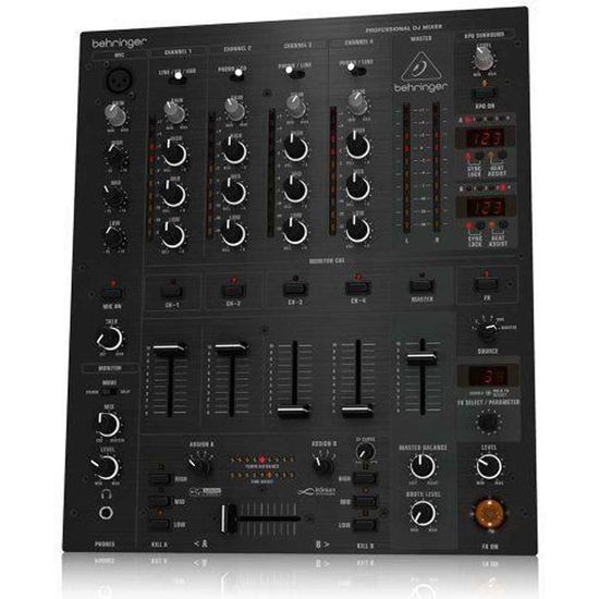 Behringer Pro DJX900USB Table de mixage DJ Professionnelle avec Crossfader VCA/Interface audio USB