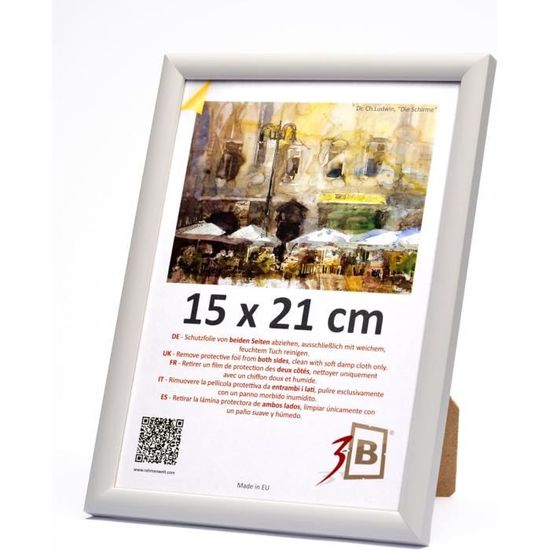 CABBEL Cadre Photo 15x21 Cm Or – Lot De 3 – Cadre Baroque Vintage Au Style Antique Pour Affiches, Photos Et Certificats – Avec Verre Acrylique Incassable – Élégant Et Décoratif