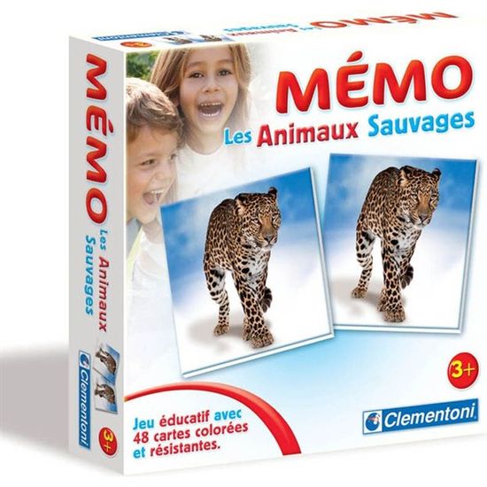 Memory animaux, jeu de mémoire animal enfant 4 ans, jeu éducatif