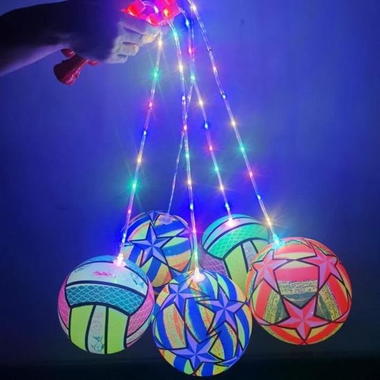 Joyibay Ballon De Saut Pliable Avec Roues Clignotantes – Jouet Sportif Et Équilibre Pour Enfants