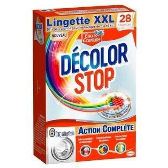 Decolor Stop Max Protect x27 Lingettes – Lingettes Anti-Décoloration -  Cdiscount Electroménager