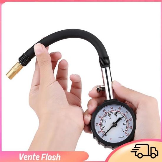 Manomètre Analogique Utilitaire LS-B22 - 100 Psi / 6,9 Bar - Montage Arrière - Neuf En Boîte Ouverte