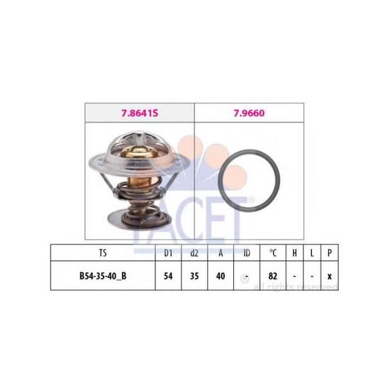 FACET 78323 Thermostat D'Eau - Compatible Peugeot 206 205 Citroën Berlingo 307 306