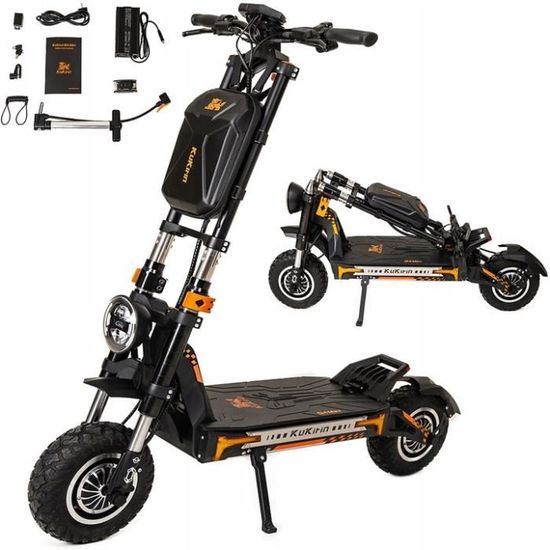 Trottinette Électrique Adulte Bikydom K8 - 5600W Double Moteur, 60V 38AH, 50 MPH - Pliable, 12 Pouces - Occasion Testée