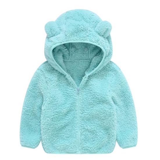 Generisch Nouveau-né Bébé Fille Lettre Veste Oreilles Avec Capuche Vêtements D'Extérieur Fermeture éclair Manteau D'hiver Chaud Garçons Printemps 128, Blanc., 0-6 Mois