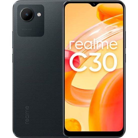 Realme C30 (6.5") Double SIM 4G  3Go 32 Go Noir