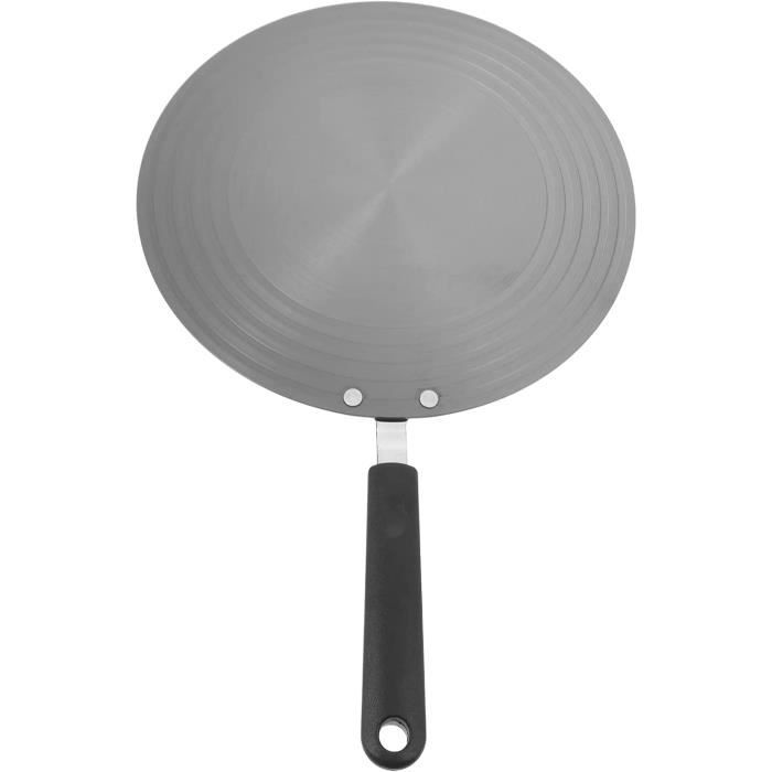 Plaque Diffuseur Chaleur Pour Cuisinière - Aluminium 3mm 26x26cm - Pour Gaz Et Électrique, Poignée Amovible