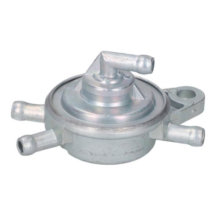 Robinet à Essence 3 Voies Avec Valve à Dépression - 6mm - Pour Moteurs GY6 50cc-150cc, Motos, Tondeuses
