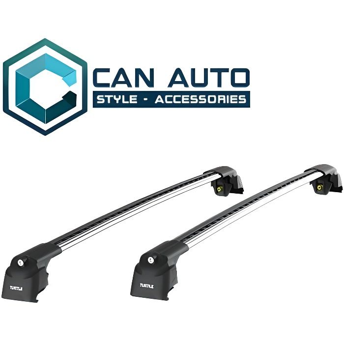 Barres de toit pour Honda CRV 2012>2019 transversales, alu (le jeu de 2) série Turtle V2 avec serrures