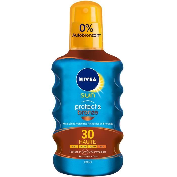 Protect et bronze huile sèche 200ml NIVEA SUN