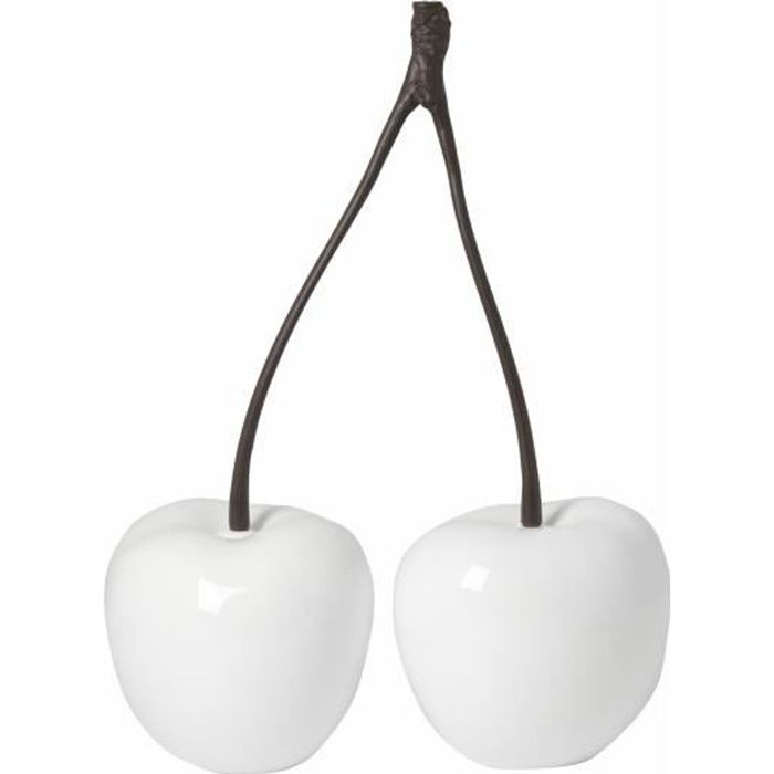 Pots de poterie double blanc cerise, cerisier décoratif fait main, fibre de verre robuste, objets décoratifs pour l'intérieur et