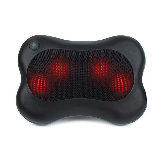 Coussin massage chauffant, massant bien etre shiatsu