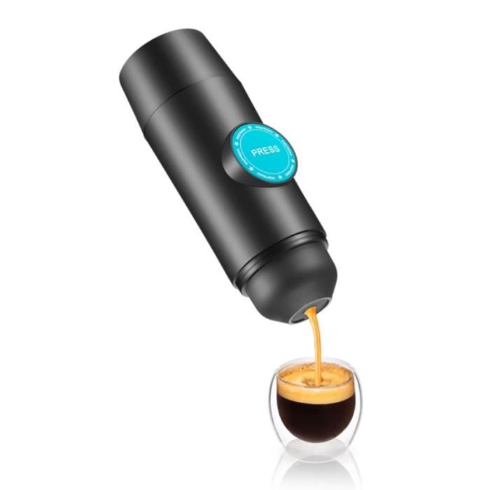 Machine à café,2 en 1 Capsule et moulu Mini expresso Portable cafetière Extraction chaude et froide USB électrique café en poudre