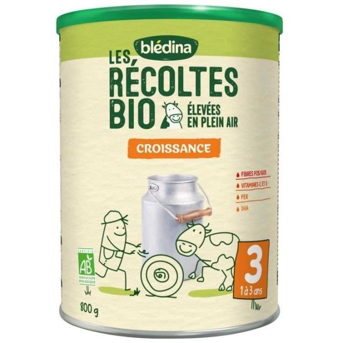 Blédina Les Récoltes Bio Bol Brassés Framboises +6m 4 x 100g