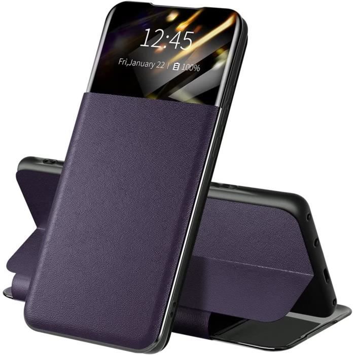 Coque Honor X9 5G Honor Magic 4 lite Honor X30 Anti choc Protection Case en Cuir avec Support Transparente View Cover ClearU
