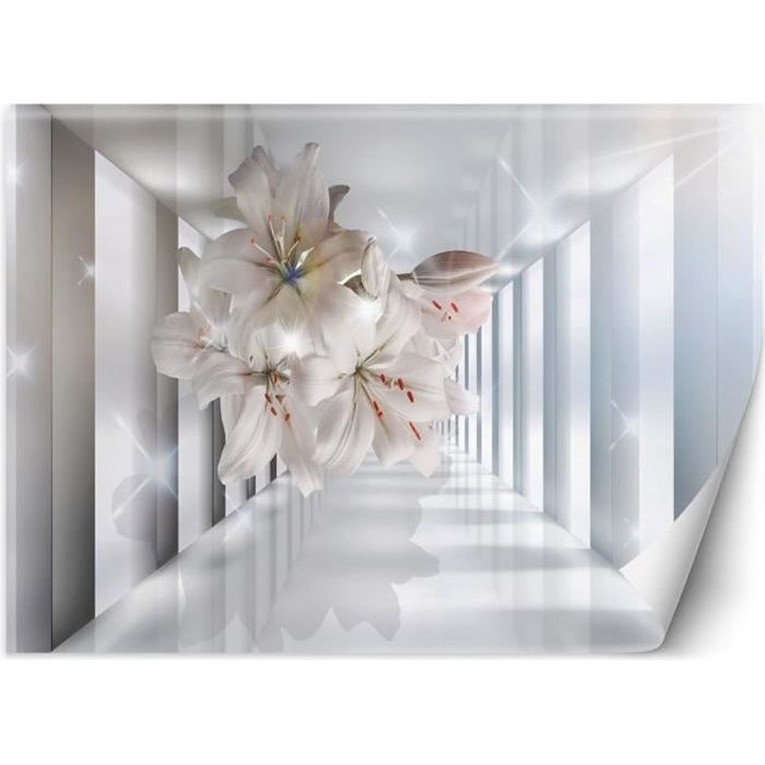 Papier peint, Fleurs dans le couloir 3D (4018F) 100x70 cm