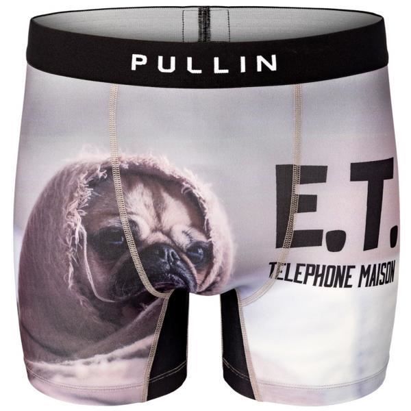 PULL IN Boxer Long Homme Microfibre TELEPHONEMAIS Gris