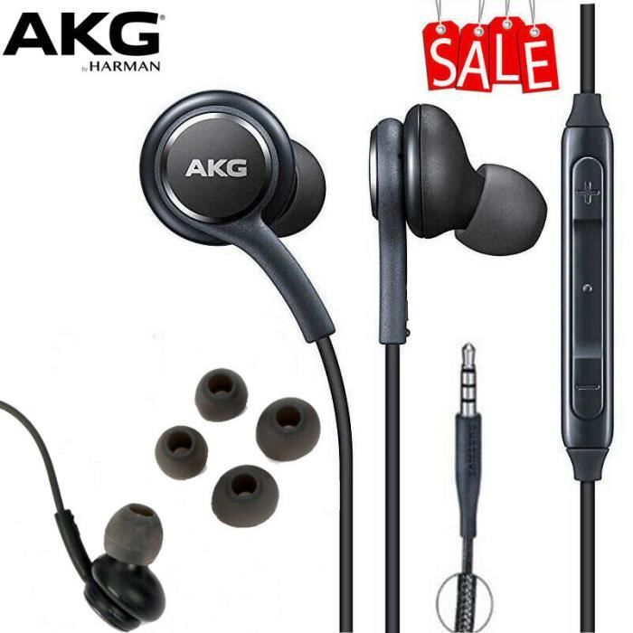 Ecouteurs Original Samsung AKG IG955 for Galaxy S10 S9 S8 Noir