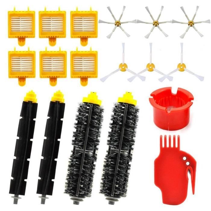 Kit de pieces de rechange pour Roomba iRobot Serie 700 - Kit d'accessoires pour aspirateur Roomba 760 770 780 790 (18 en 1)