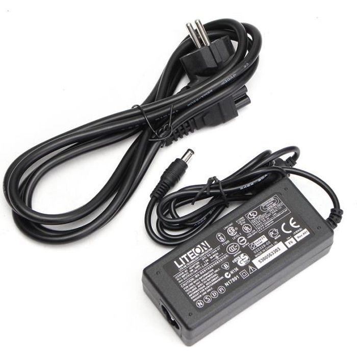 TEMPSA DC 19V 3.42A Adaptateur Secteur Universel Chargeur d'alimentation Circuit Entrant 100-240V 50/60Hz PRISE EU