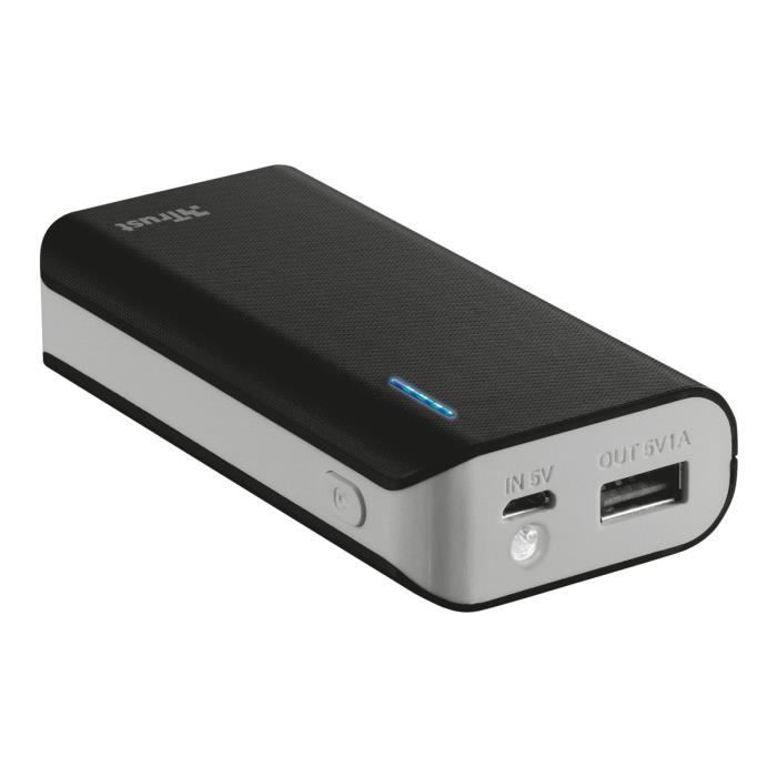 TRUST PRIMO Powerbank 4400 mAh - Noir