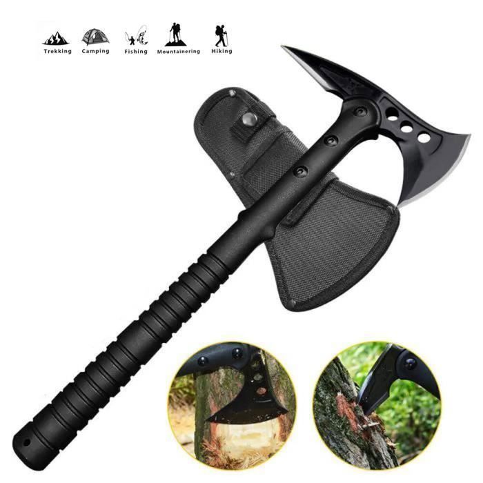 Tactique militaire Tomahawk Axe Armée Chasse Camping Outils Couteau de survie en plein air