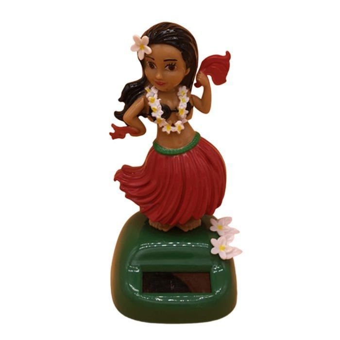 Figurine Danseuse Hawaïenne à énergie Solaire – Oscillante Pour Tableau De Bord, Bureau Et Déco Intérieure – Cadeau Fun