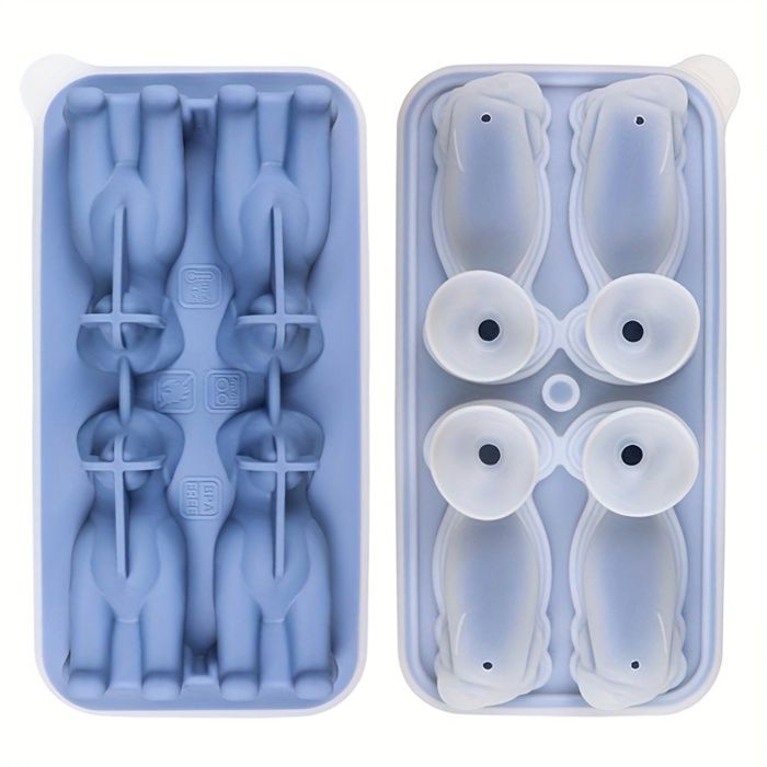 Moule En Silicone Pour Chocolat, Cupcakes, Glaçons - Forme Mignonne - Qualité Alimentaire - Pinceau Inclus