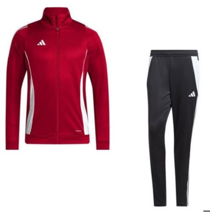 Jogging - Adidas - Aerodry - Rouge et Noir - Respirant - Manches longues - Multisport Jogging - Adidas - Aerodry - Rouge et Noir - Respirant - Manches longues - Multisport