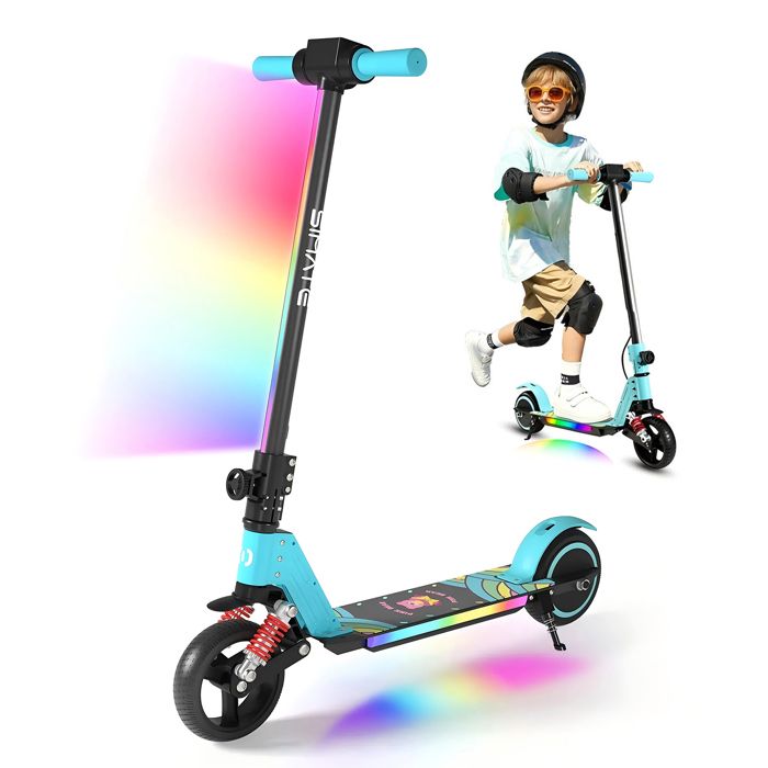 Trottinette Pliable PHOEROS Pour Enfants 6-12 Ans & Ados – Roues 200mm – Guidon Réglable 3 Hauteurs – Charge 110 Kg