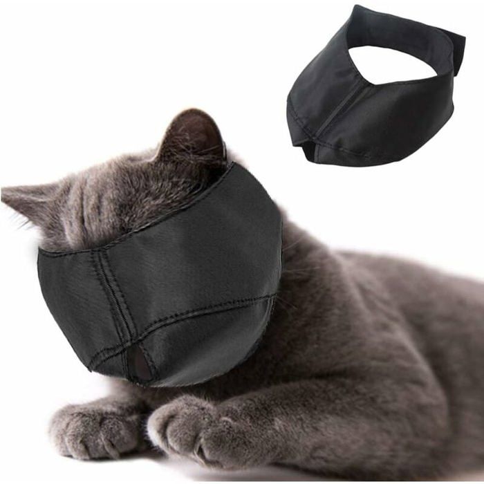 Meilleurs prix pour (L) Muselière de toilettage pour chat, muselière en nylon pour chat, outils de toilettage pour animaux de compagnie, empêche les